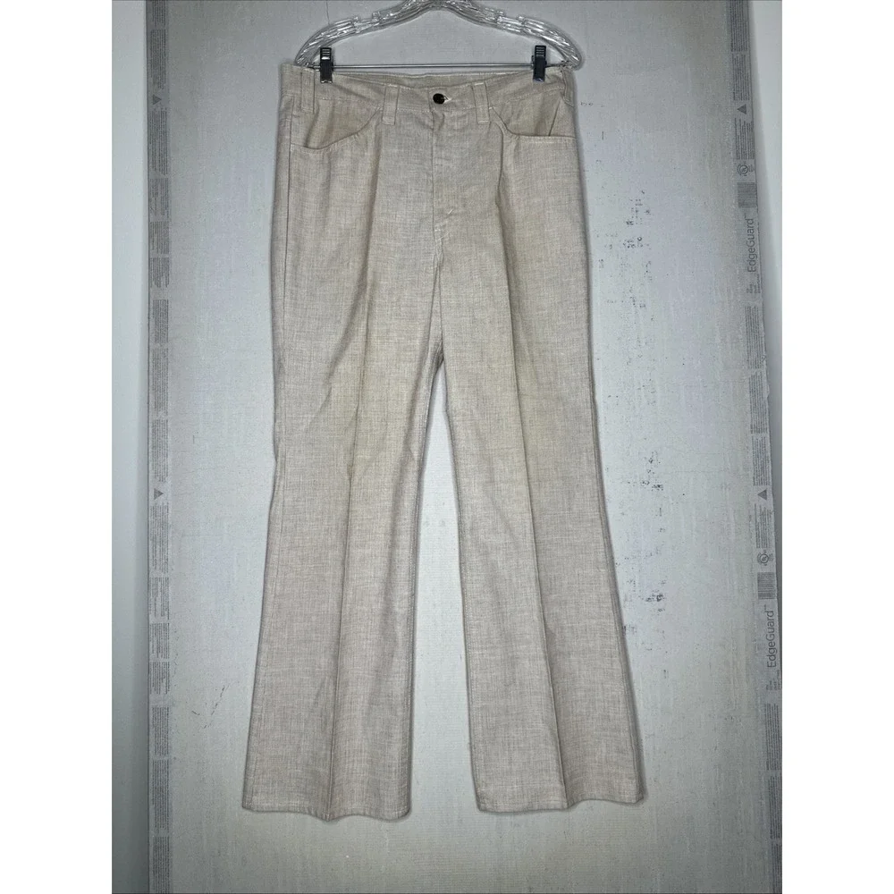 Vintage 1960s/70s Levi's Sta-prest Pleated Flared Pants | Size: ~34x29.5